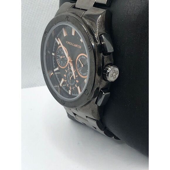 Vince Camuto Unisex Stainless Steel Analog Grey Dial Quartz Genuine Watch OP250 - Picture 2 of 9